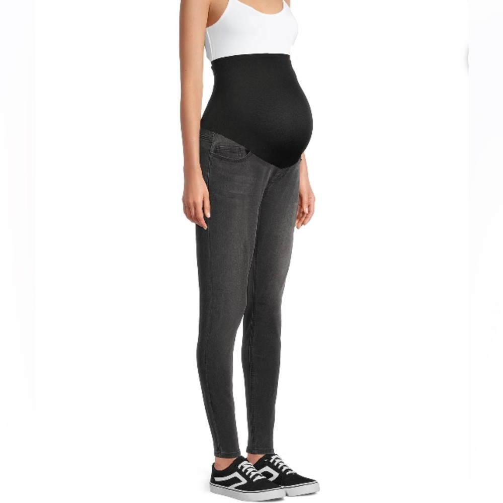 NWT Maternity Comfort Belly Band Skinny Jeans Black 8-10 women’s